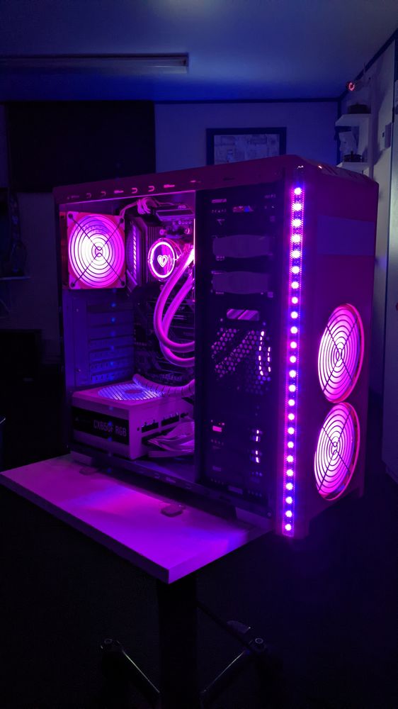 Pink Lady après : éclairage rose